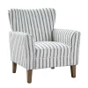 Gustaf Navy Striped Armchair