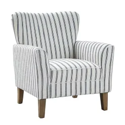 Gustaf Navy Striped Armchair