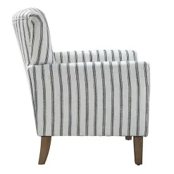 Gustaf Navy Striped Armchair