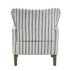Gustaf Navy Striped Armchair