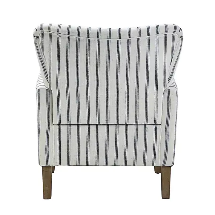 Gustaf Navy Striped Armchair