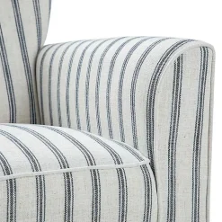 Gustaf Navy Striped Armchair