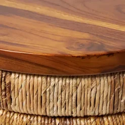 Handmade Seagrass Round Accent Table