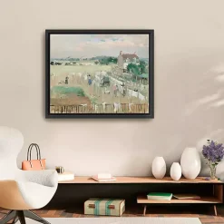 Hanging the Laundry Out Framed Canvas Art Print