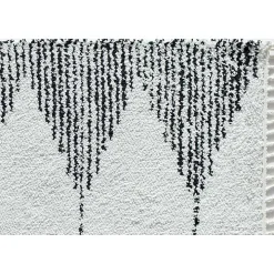 Heath Black and White Moon Area Rug, 8x10