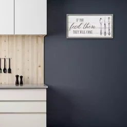 If You Feed Them Framed Canvas Art Print