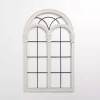 Imogen White Arched Windowpane Wall Plaque