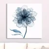 Indigo Bloom IV Giclee Canvas Art