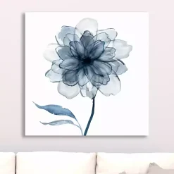 Indigo Bloom IV Giclee Canvas Art