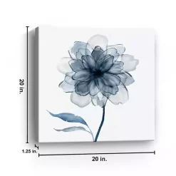 Indigo Bloom IV Giclee Canvas Art