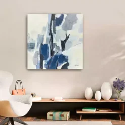 Indigo Mosaic Canvas Art Print