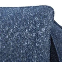Indigo Swivel Upholstered Wide Seat Accent Chair