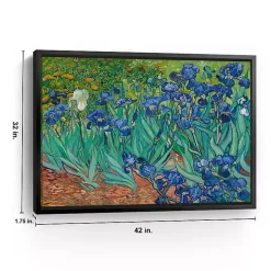 Irises Framed Canvas Art Print, 42x32 in.