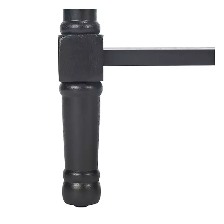 Irma Black Textured Drawers Console Table