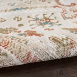 Irsia White Traditional Area Rug, 5x7