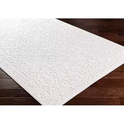 Ivory Botanical Bohemian Area Rug, 8x10
