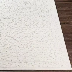 Ivory Botanical Bohemian Area Rug, 8x10