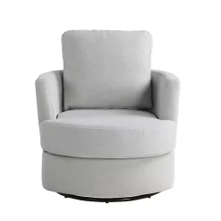 Ivory Elmhurst Swivel Accent Chair