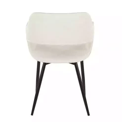 Ivory Faux Leather Marge Dining Chairs, Set of 2