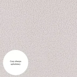 Ivory Faux Sherpa Tufted Accent Chair