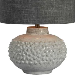 Ivory Hobnail Table Lamp