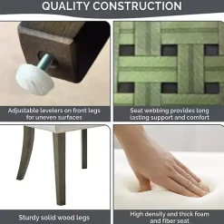 Ivory Madison Park Ultra Dining Chairs, Set of 2