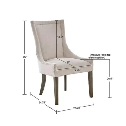 Ivory Madison Park Ultra Dining Chairs, Set of 2