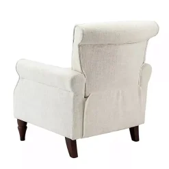 Ivory Miriam Nailhead Trim Armchair