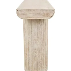 Ivory Natural Wood Grain Console Table
