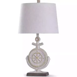 Ivory Nautical Anchor Table Lamp
