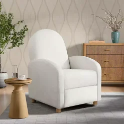 Ivory Rounded Push Back Recliner