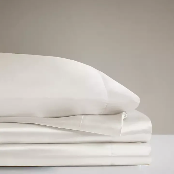 Ivory Satin 6-pc. California King Sheet Set
