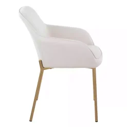 Ivory Upholstered Daniella Dining Chairs, Set of 2