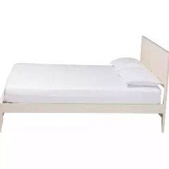 Ivory Wood Fluted Headboard Primrose King Bed