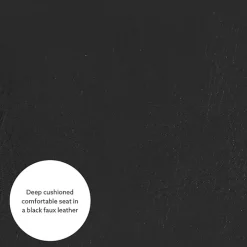 Jack Barrel Back Black Club Chair