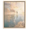 Jesus Walking on Water Framed Canvas Art Print