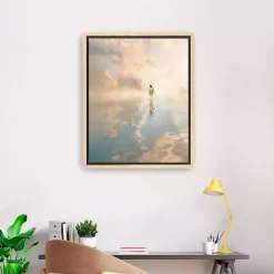 Jesus Walking on Water Framed Canvas Art Print