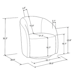 Khaki Boucle Danielle Accent Chair