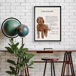 Labradoodle Facts Framed Wall Plaque