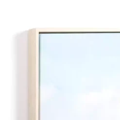 Lady by the Sea Framed Canvas Art Print