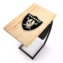 Las Vegas Raiders Wood C-Table