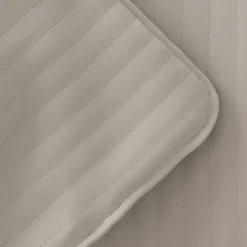 Latte Stitched Stripes 3-pc. King Quilt Set