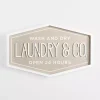 Laundry & Co. Hexagon Wood Plaque
