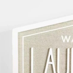 Laundry & Co. Hexagon Wood Plaque