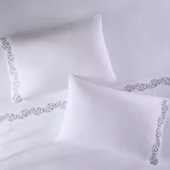 Leafy Vine Hem Microfiber 4-pc. Full Sheet Set