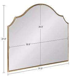 Leanna Gold Arched Frame Mirror