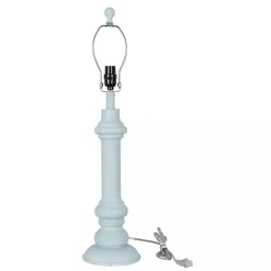 Light Blue Coastal Ariel Table Lamps, Set of 2