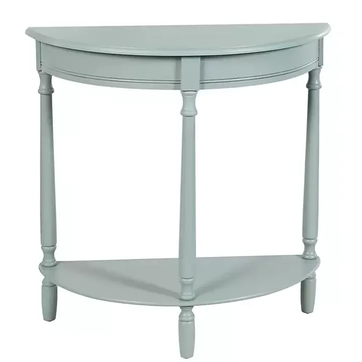 Light Blue Half Moon Tinslee Console Table