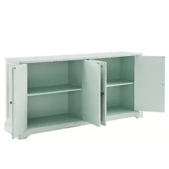 Light Blue Paneled 4-Door Sideboard