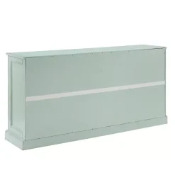 Light Blue Paneled 4-Door Sideboard